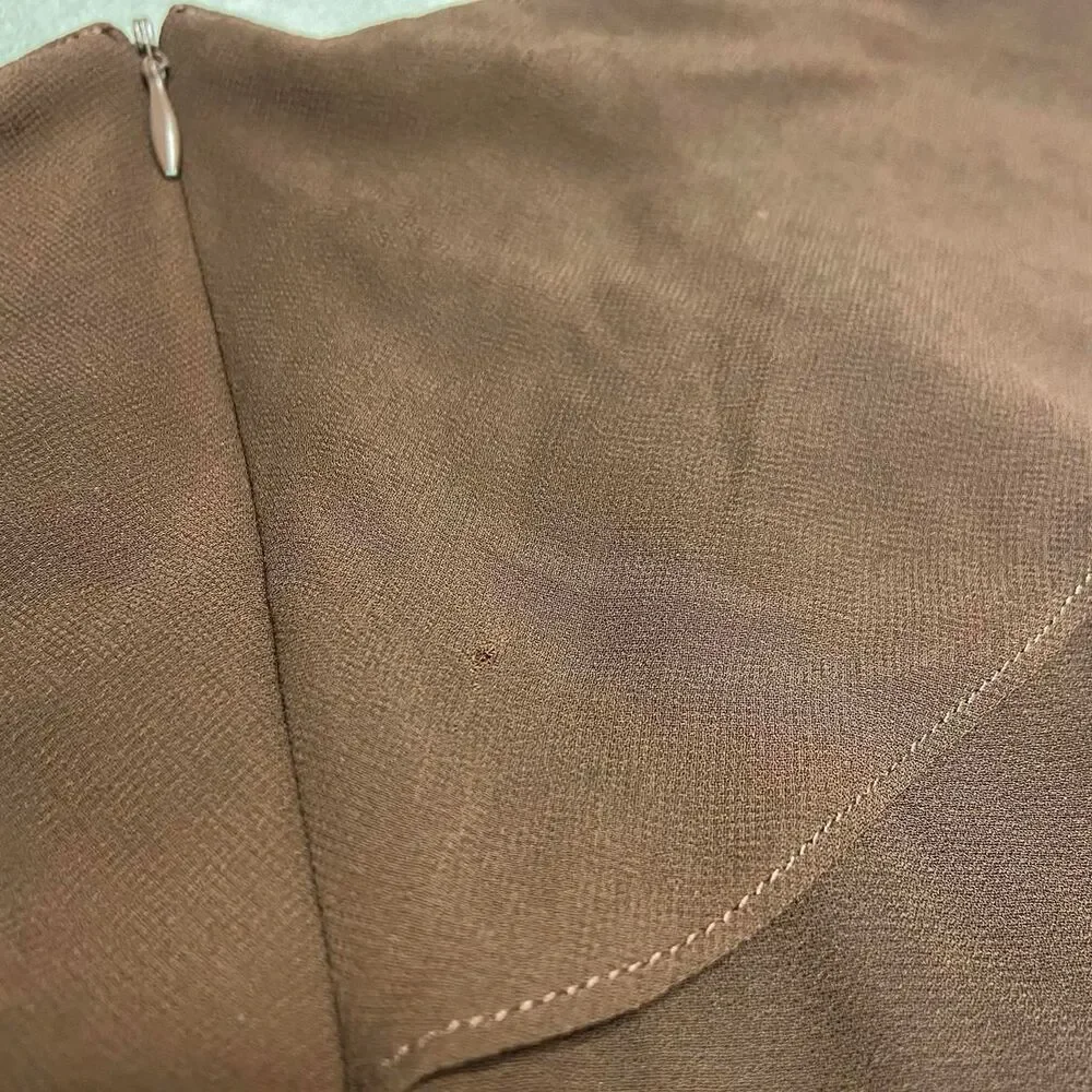 Brown Ruffle Blouse - Picture 6 of 6